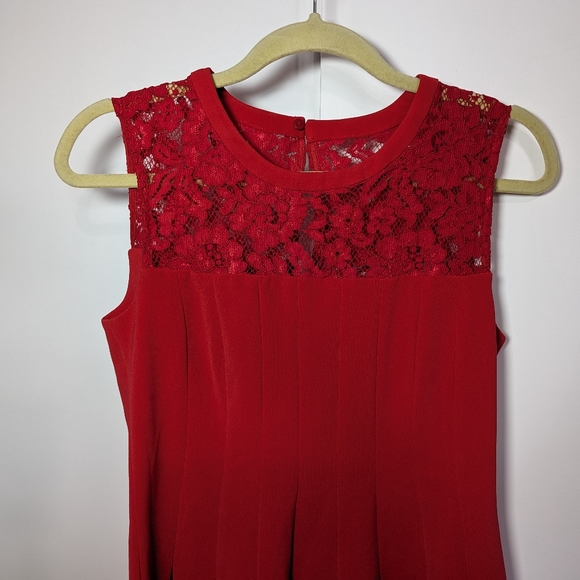H&M Red Fit and Flare dress size 10 - Picture 3 of 10